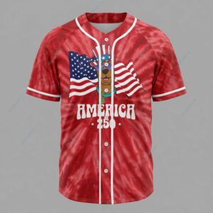 Scooby Doo 250 Years Of Freedom Baseball Jersey 2