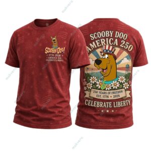 Scooby Doo America 250 Years Of Freedom 3D Shirt 2
