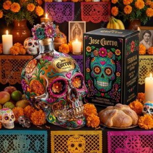 Skull Jose Cuervo Day of the Dead Tequila Whiskey Bottle 5