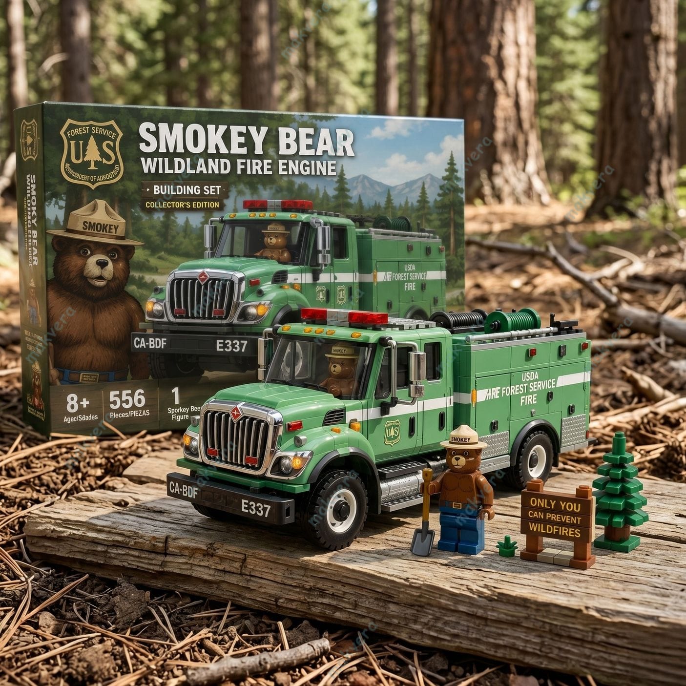 Smokey Bear Wildland Fire Engine Building Set 2 Smokey Bear Wildland Fire Engine Building Set 2