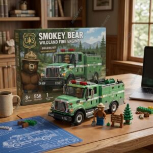 Smokey Bear Wildland Fire Engine Building Set