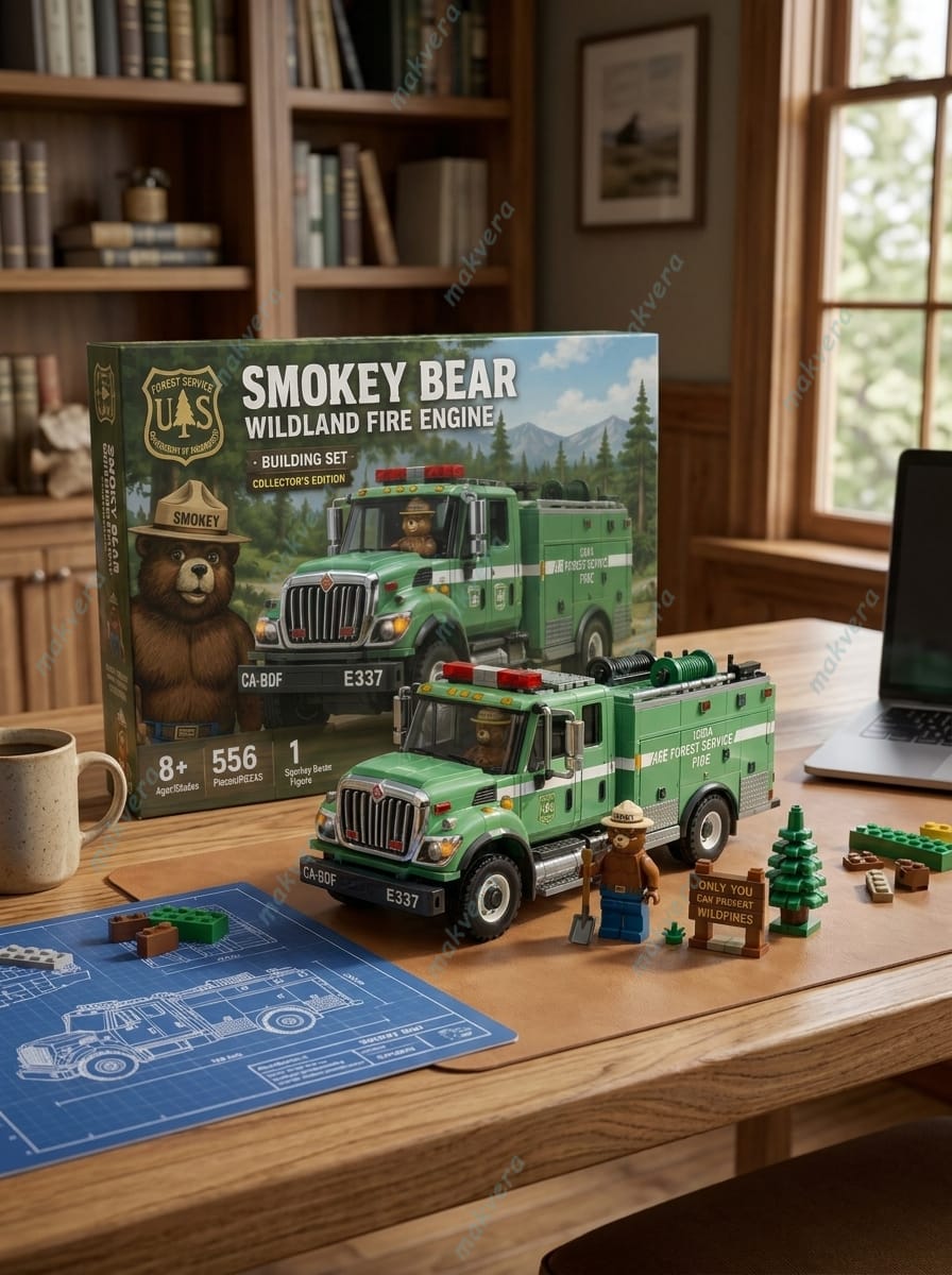Smokey Bear Wildland Fire Engine Building Set Smokey Bear Wildland Fire Engine Building Set