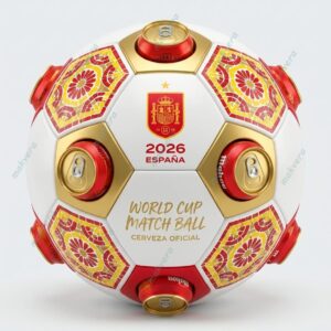 Spain World Cup 2026 Match Ball Beer Cooler