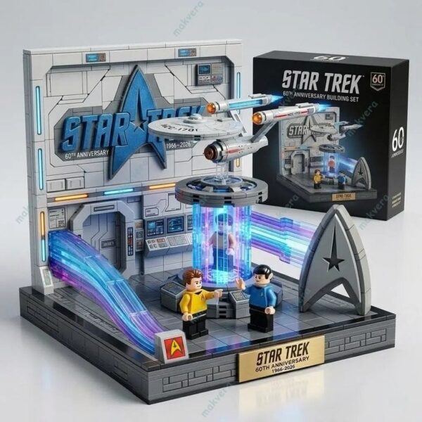 Block Star Track Star Trek 60th Anniversary 1966-2026 Building Block Set - Makvera Store