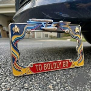 Star Trek 60th Anniversary USS Enterprise NCC 1701 License Plate 2