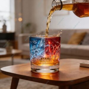 Star Wars 50th Anniversary 1976-2026 Whiskey Glass 3