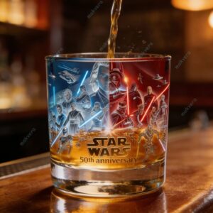Star Wars 50th Anniversary 1976-2026 Whiskey Glass