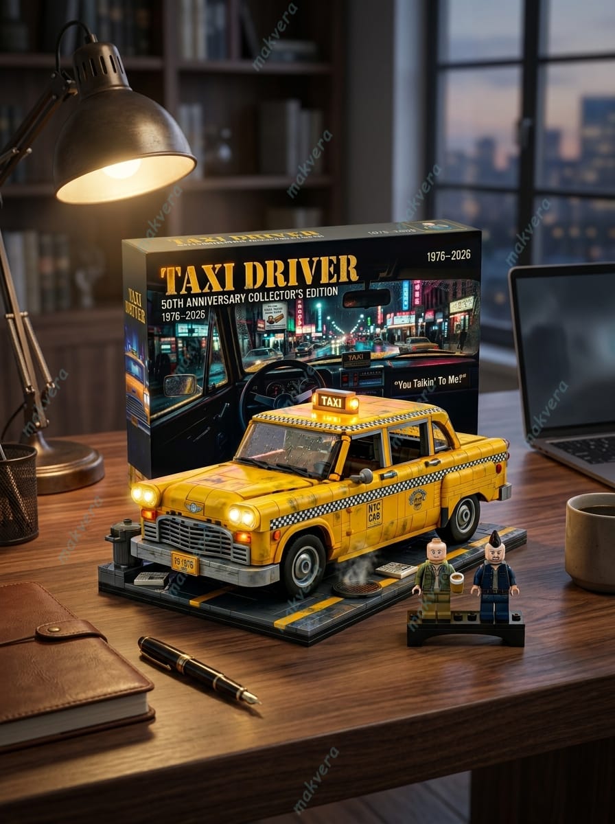 Taxi Driver 50Th Anniversary Collector’s 1976-2026 Building Block Set Taxi Driver 50Th Anniversary Collector's 1976-2026 Building Block Set