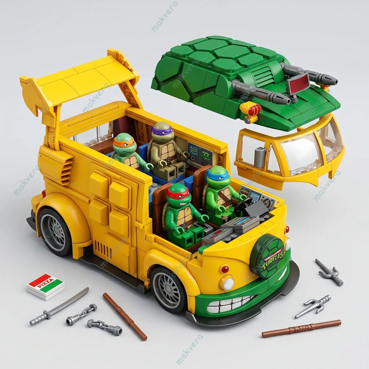 Teenage Mutant Ninja Turtles Battle Wagon Building Set 3 Teenage Mutant Ninja Turtles Battle Wagon Building Set 3