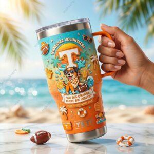Tennessee Volunteers Go Vols Beach Club Tumbler 3