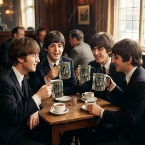 The Beatles Parlophone EMI Vintage Mug