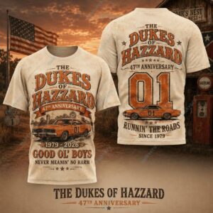 The Dukes Of Hazzard 47Th Anniversary 3D Shirt