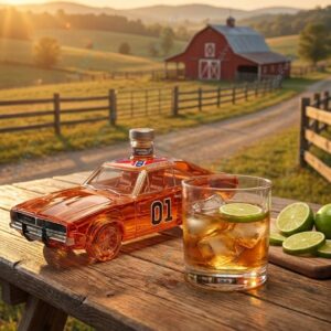 The Dukes Of Hazzard 47th Anniversary General Lee 1979-2027 Whiskey Decanter 2