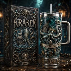 The Kraken Black Spiced Rum Octopus Tumbler