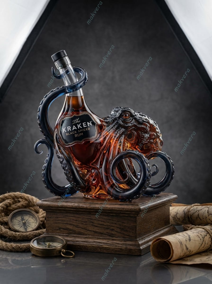 Rượu whisky bạch tuộc Kraken Black Spiced Rum (chai 3) Rượu whisky bạch tuộc Kraken Black Spiced Rum (chai 3)