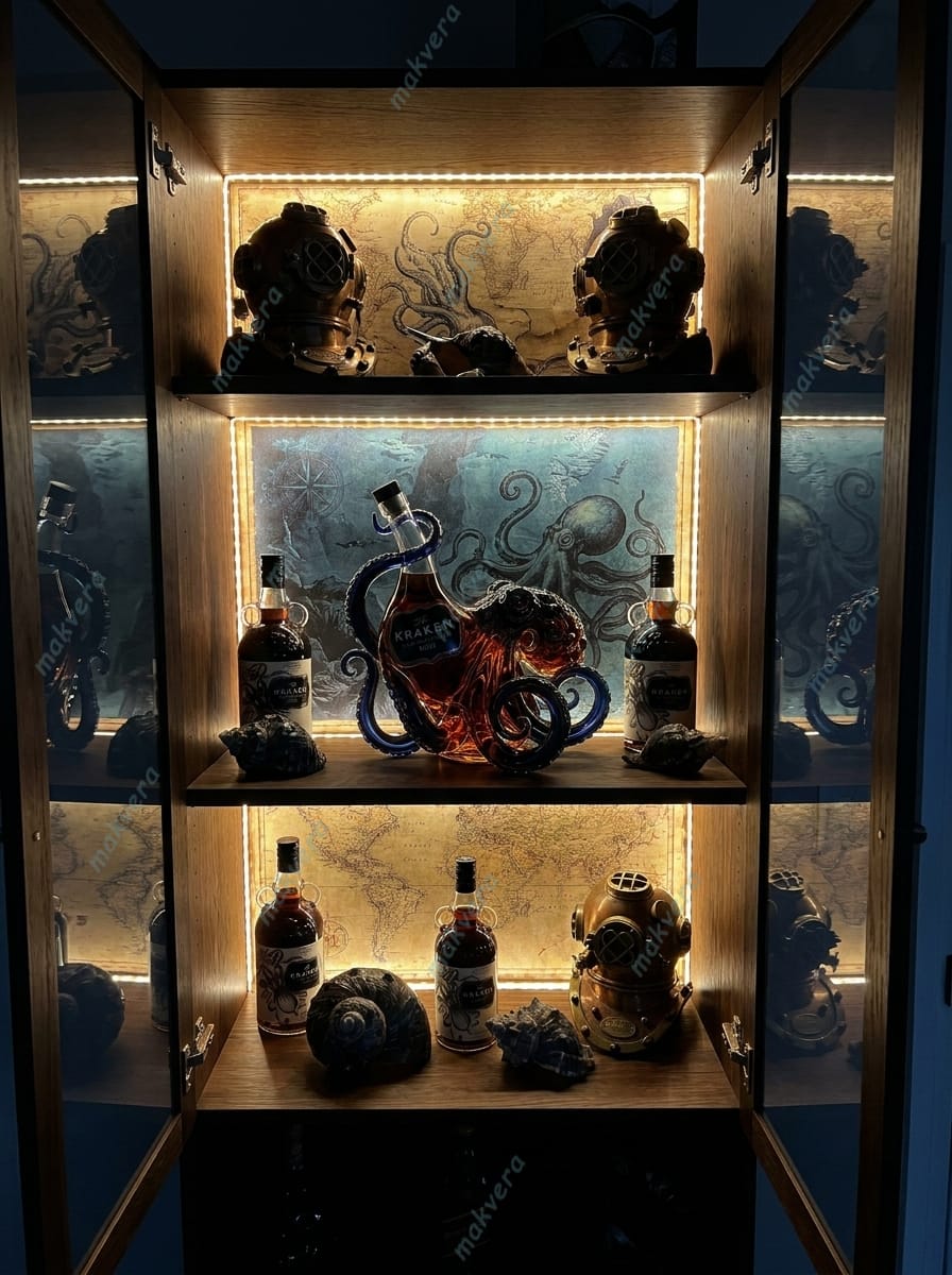 Rượu whisky bạch tuộc Kraken Black Spiced Rum (chai 4) Rượu whisky bạch tuộc Kraken Black Spiced Rum (chai 4)