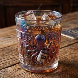 The Kraken Rum Whiskey Glass 2
