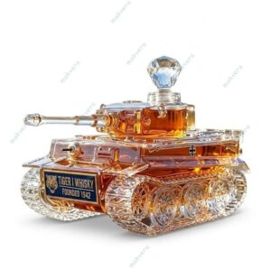 Tiger I Tank-shaped Custom Whiskey Bottle 2