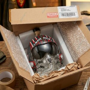 Top Gun Maverick 40th Anniversary Helmet Whiskey Decanter 2