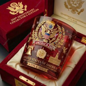 United States Of America 250Th Anniversary Whiskey Glass 2