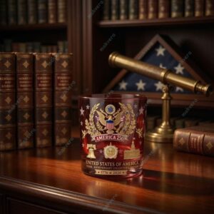 United States Of America 250Th Anniversary Whiskey Glass