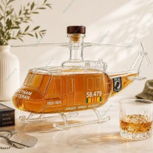 Vietnam Veteran Memorial 1955-1975 Whiskey Decanter 2
