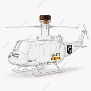 Vietnam Veteran Memorial 1955-1975 Whiskey Decanter 3