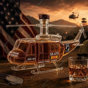 Vietnam Veteran Memorial 1955-1975 Whiskey Decanter