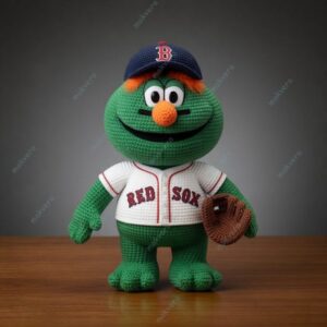 Wally Mascot of Boston Red Sox Crochet Doll