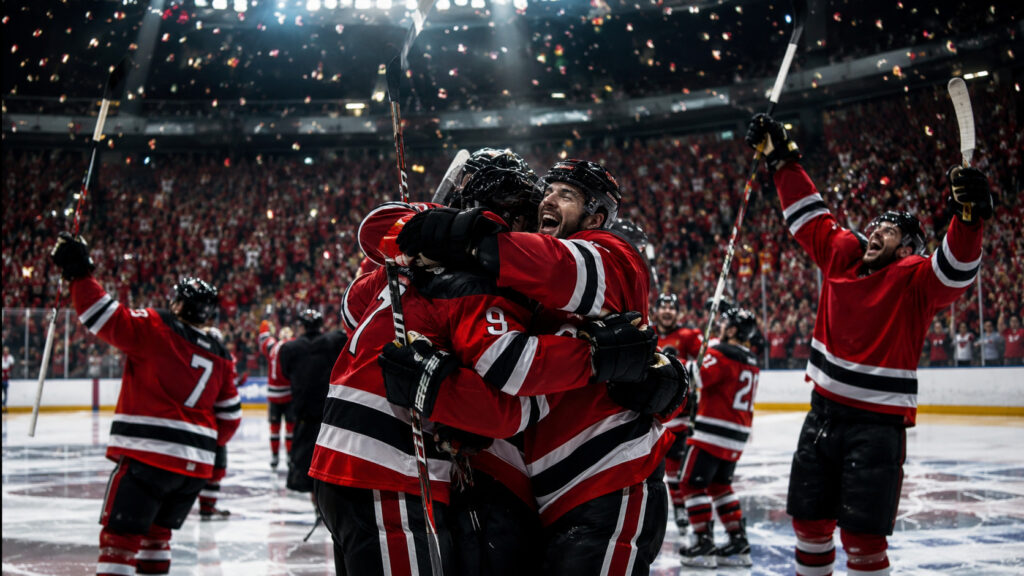 Hurricanes 2026 Stanley Cup celebration after Carolina completes its redemption road
