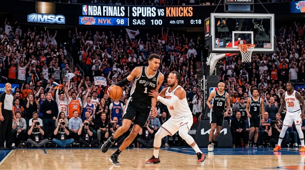 Spurs Silence Madison Square Garden in NBA Finals Game 4 as Victor Wembanyama leads San Antonio against the New York Knicks.