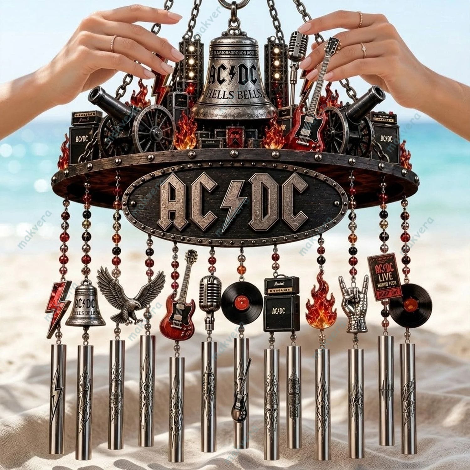 AC/DC Hells Bells 53rd Anniversary Wind Chime AC/DC Hells Bells 53rd Anniversary Wind Chime