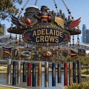 Adelaide Crows Football AFL Wind Chime 2 Adelaide Crows Football AFL Wind Chime 3