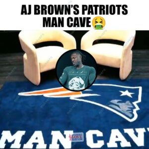AJ Brown Patriots Man Cave Rug 2026
