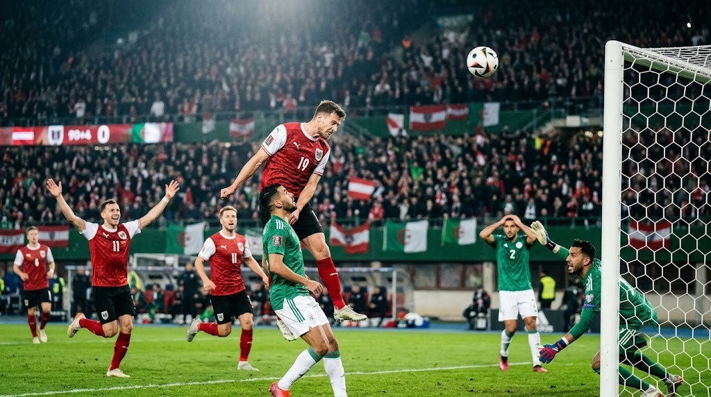 Algeria vs Austria Draw: Dramatic 3-3 Result Secures World Cup Qualification 9 Sasa Kalajdzic scores late equalizer in Algeria vs Austria draw