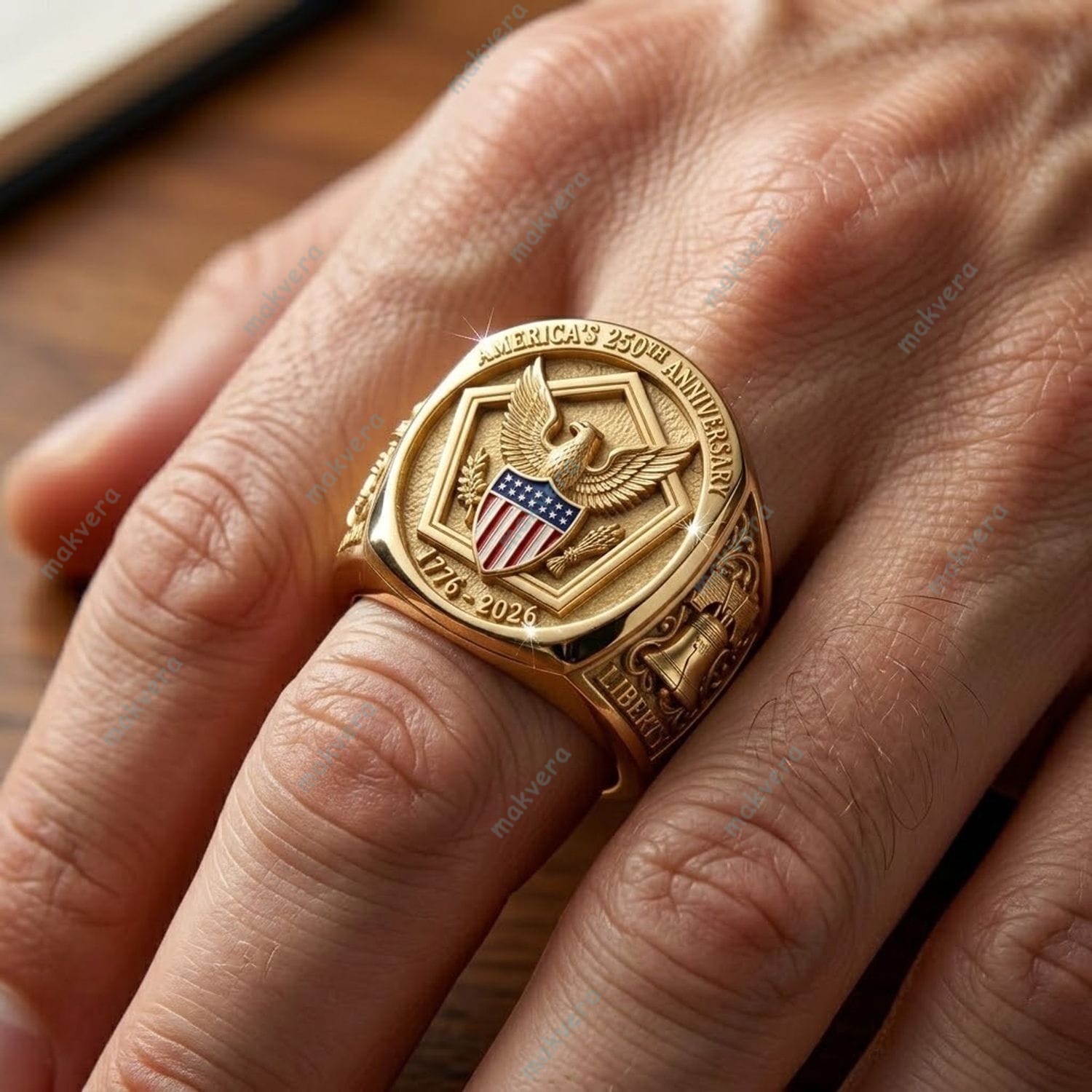 America’s 250Th Anniversary 1776-2026 Custom Ring 2 America's 250Th Anniversary 1776-2026 Custom Ring 2
