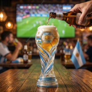 Argentina FC World Cup 2026 Beer Glass 1 Argentina FC World Cup 2026 Beer Glass 2