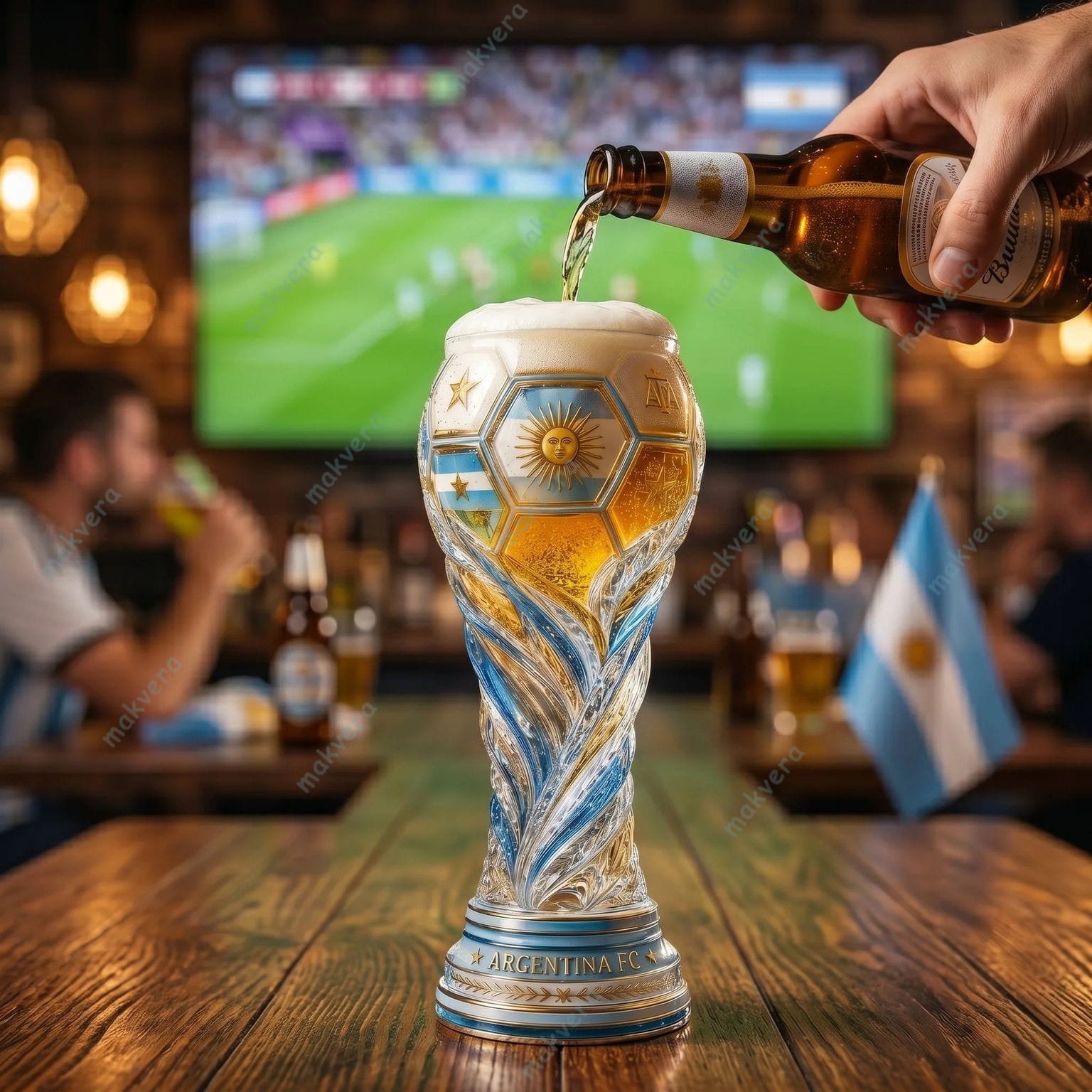 Argentina FC World Cup 2026 Beer Glass 2 Argentina FC World Cup 2026 Beer Glass 2