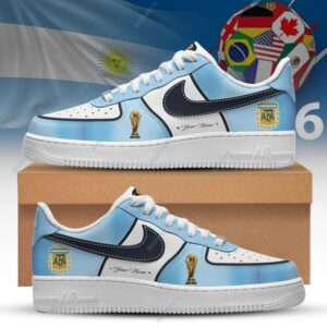 Argentina FC World Cup 2026 Custom Name Air Force 1 Sneaker 3