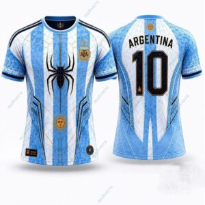 Argentina National Spider Man World Cup 2026 Custom Jersey 2 Argentina National Spider Man World Cup 2026 Custom Jersey 3