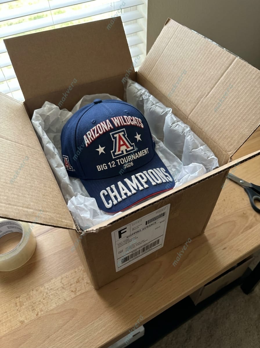 Arizona Wildcats Big 12 Tournament 2026 Champions Cap 2 Arizona Wildcats Big 12 Tournament 2026 Champions Cap 2