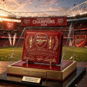 Arsenal FC Champions Premier League 2026 Leather Wallet 2