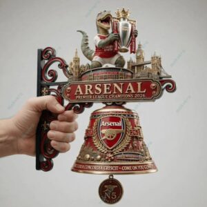 Arsenal F.C UEFA Champions League Final 2026 Decorative Wall Bell