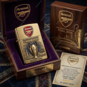 Arsenal F.C UEFA Champions League Final 2026 Zippo Case 3