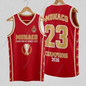 AS Monaco Basket Champions De France 2026 Custom Basket Jersey 3