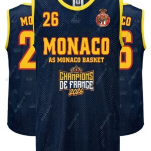 AS Monaco Basket Champions De France 2026 Custom Jersey