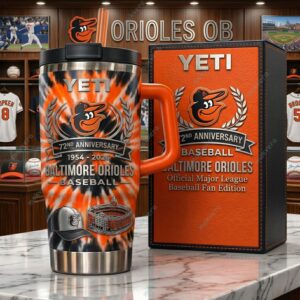 Baltimore Orioles Baseball 72nd Anniversary 2026 Tumbler 3