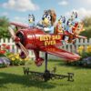 Bluey Characters Best Dad Ever Custom Family Crew Plane Wind Spinner