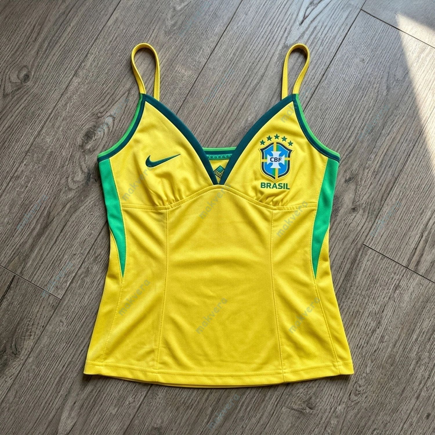 Brasil National Team World Cup 2026 Jersey Cami Top Brasil National Team World Cup 2026 Jersey Cami Top