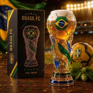 Brazil FC World Cup 2026 Beer Glass
